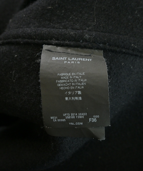 SAINT LAURENT PARIS（サンローランパリ）ダッフルコート 黒 サイズ:-(M位) レディース/2200613277020