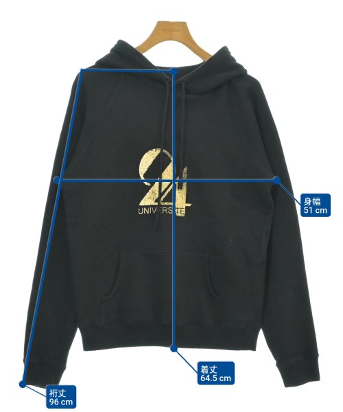 SAINT LAURENT PARIS（サンローランパリ）パーカー 黒 サイズ:L メンズ/2200619061050