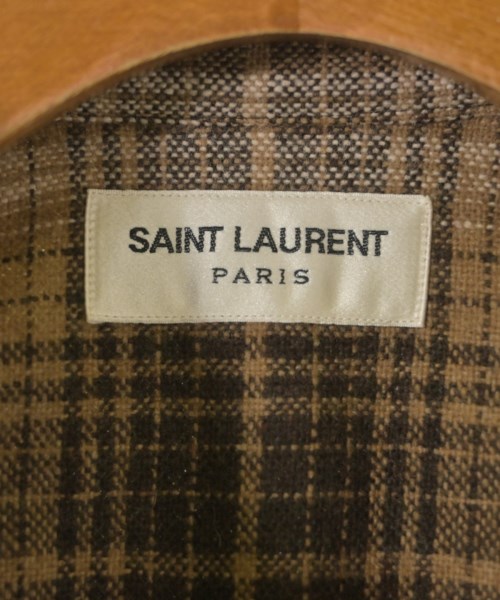 SAINT LAURENT PARIS（サンローランパリ）カジュアルシャツ ベージュ サイズ:38(S位) メンズ/2200619272180