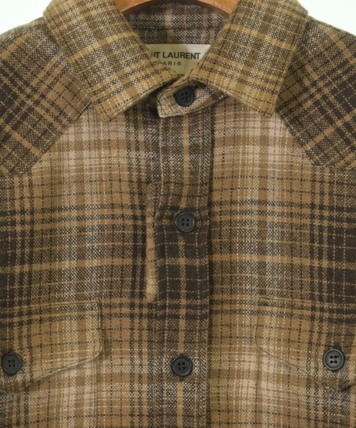 SAINT LAURENT PARIS（サンローランパリ）カジュアルシャツ ベージュ サイズ:38(S位) メンズ/2200619272180