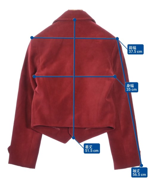 SAINT LAURENT PARIS（サンローランパリ）カジュアルジャケット 赤 サイズ:34(XXS位) レディース/2200620951296