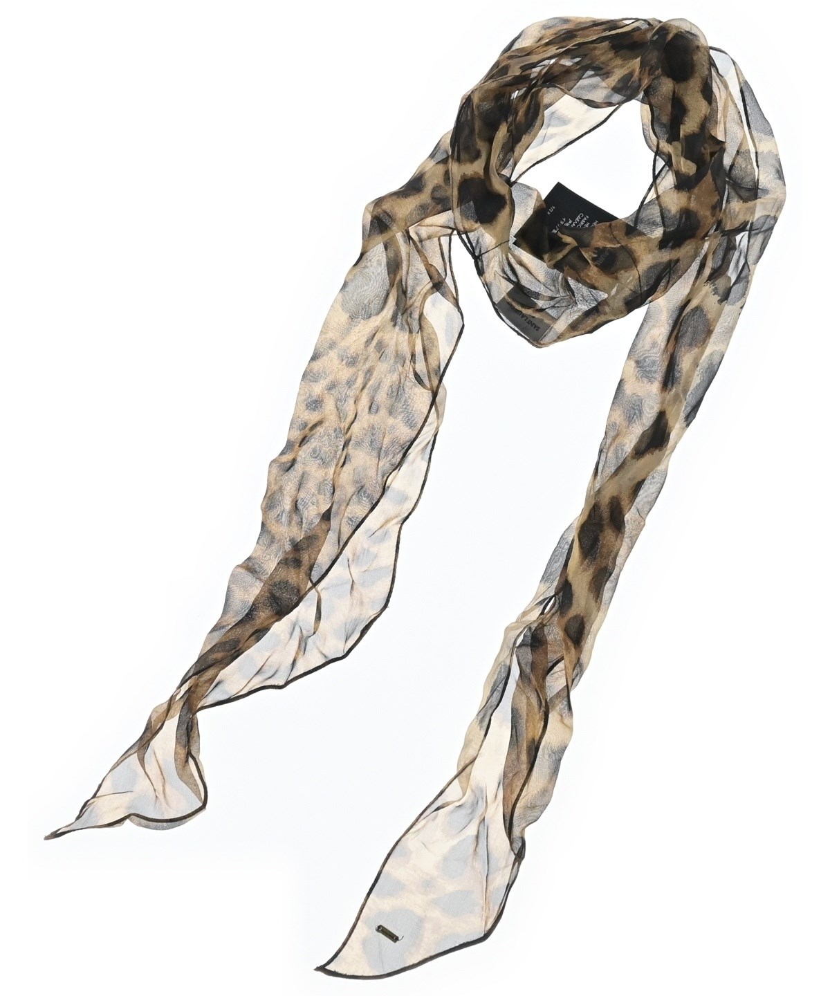 SAINT LAURENT PARIS（サンローランパリ）バンダナ・スカーフ 茶  