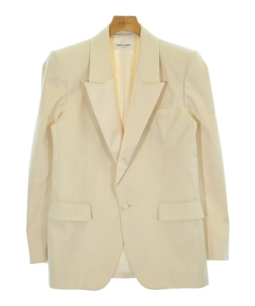 SAINT LAURENT PARIS(サンローランパリ)テーラードジャケット 白 サイズ:46(M位)/2200673000026