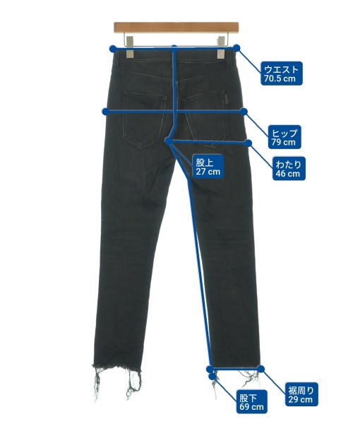 SAINT LAURENT PARIS（サンローランパリ）デニムパンツ 黒 サイズ:26(M位) レディース/2200673967046