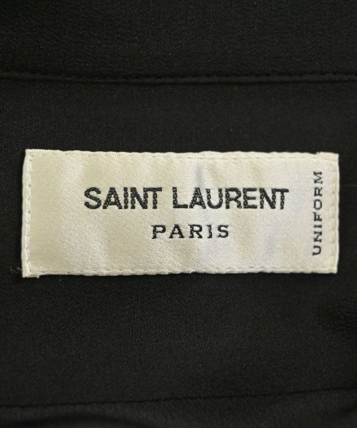 SAINT LAURENT PARIS（サンローランパリ）カジュアルシャツ 黒 サイズ:38(S位) レディース/2200674171114
