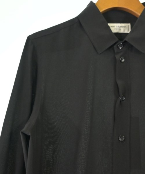 SAINT LAURENT PARIS（サンローランパリ）カジュアルシャツ 黒 サイズ:38(S位) レディース/2200674171114