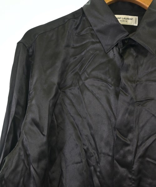 SAINT LAURENT PARIS（サンローランパリ）カジュアルシャツ 黒 サイズ:38(S位) レディース/2200674171138
