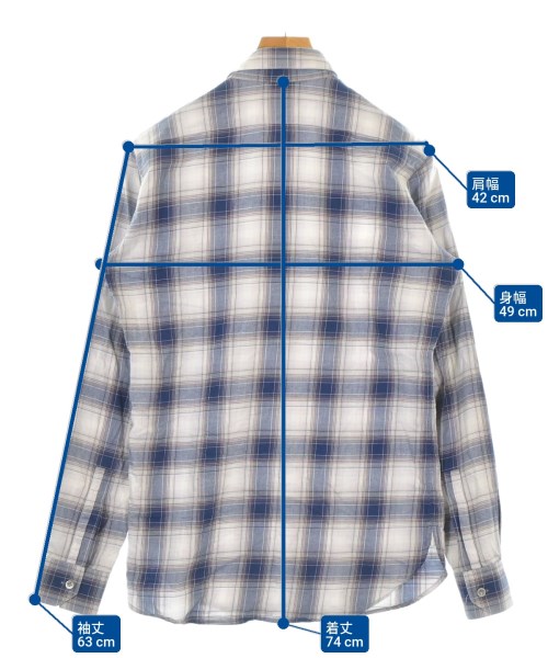 SAINT LAURENT PARIS（サンローランパリ）カジュアルシャツ 白 サイズ:38(S位) メンズ/2200675201049