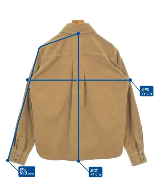 SAINT LAURENT PARIS（サンローランパリ）カジュアルシャツ ベージュ サイズ:S メンズ/2200675391030