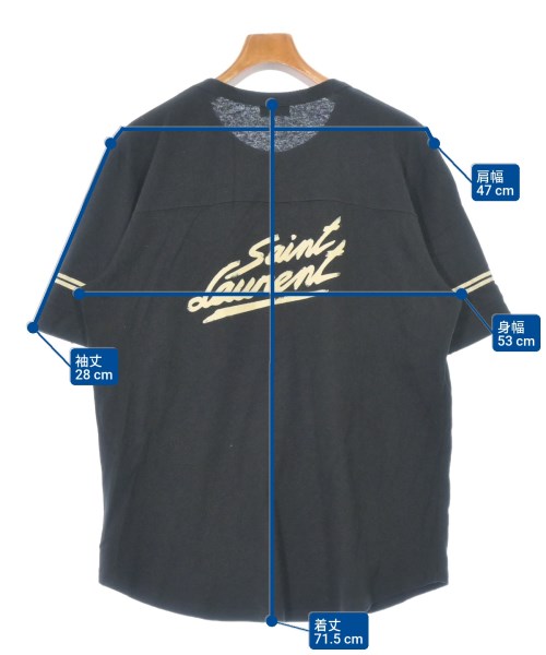 SAINT LAURENT PARIS（サンローランパリ）Tシャツ・カットソー 黒 サイズ:L メンズ/2200675470025