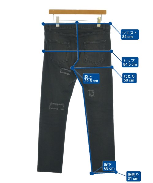 SAINT LAURENT PARIS（サンローランパリ）デニムパンツ 黒 サイズ:31(M位) メンズ/2200675525039