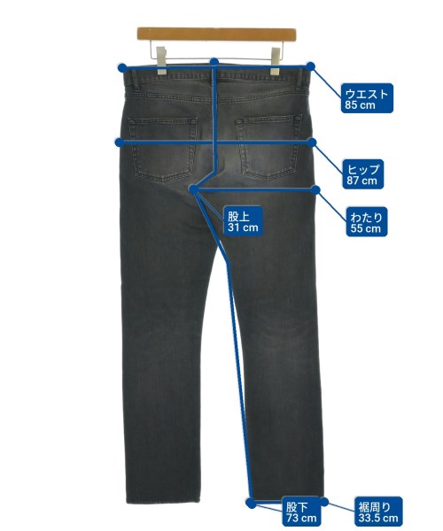 SAINT LAURENT PARIS（サンローランパリ）デニムパンツ 黒 サイズ:30(M位) メンズ/2200675525046