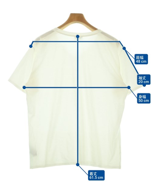 SAINT LAURENT PARIS（サンローランパリ）Tシャツ・カットソー 白 サイズ:L メンズ/2200675594035
