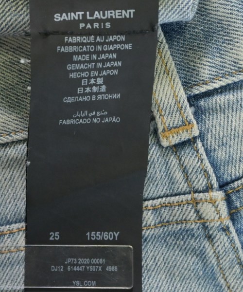 SAINT LAURENT PARIS（サンローランパリ）デニムパンツ 青 サイズ:25(S位) レディース/2200637324045