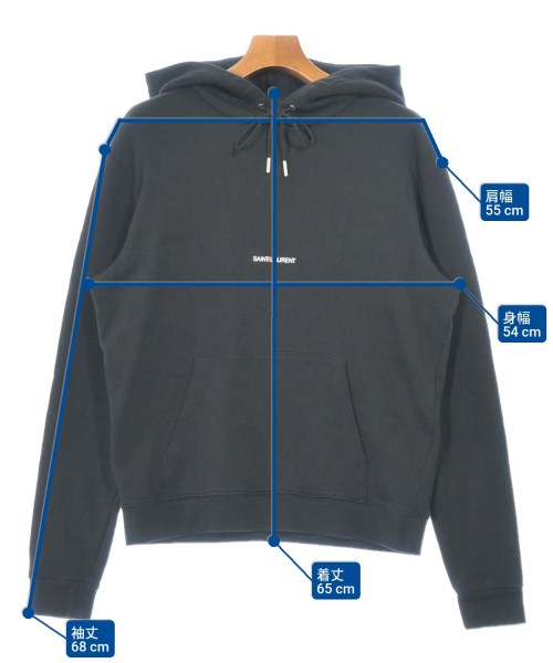 SAINT LAURENT PARIS（サンローランパリ）パーカー 黒 サイズ:M メンズ/2200675709033