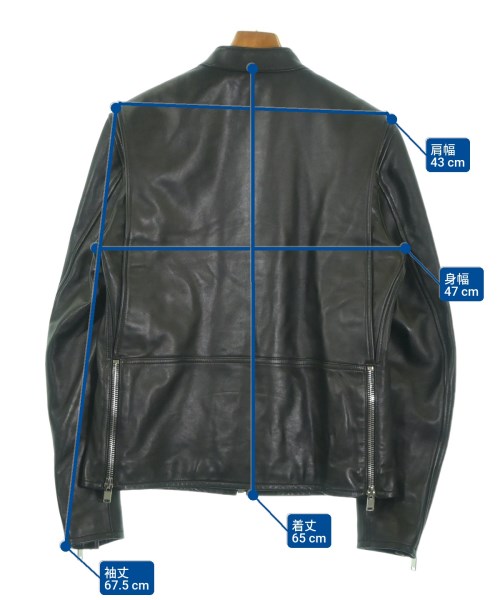 SAINT LAURENT PARIS（サンローランパリ）ライダース 黒 サイズ:52(XXL位) メンズ/2200676114010