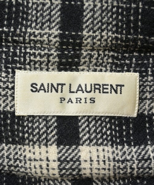 SAINT LAURENT PARIS（サンローランパリ）カジュアルシャツ 黒 サイズ:38(S位) メンズ/2200674721289