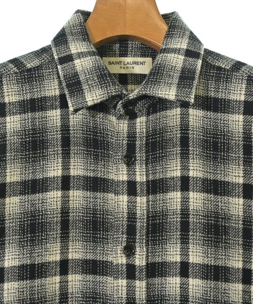 SAINT LAURENT PARIS（サンローランパリ）カジュアルシャツ 黒 サイズ:38(S位) メンズ/2200674721289