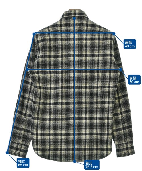SAINT LAURENT PARIS（サンローランパリ）カジュアルシャツ 黒 サイズ:38(S位) メンズ/2200674721289