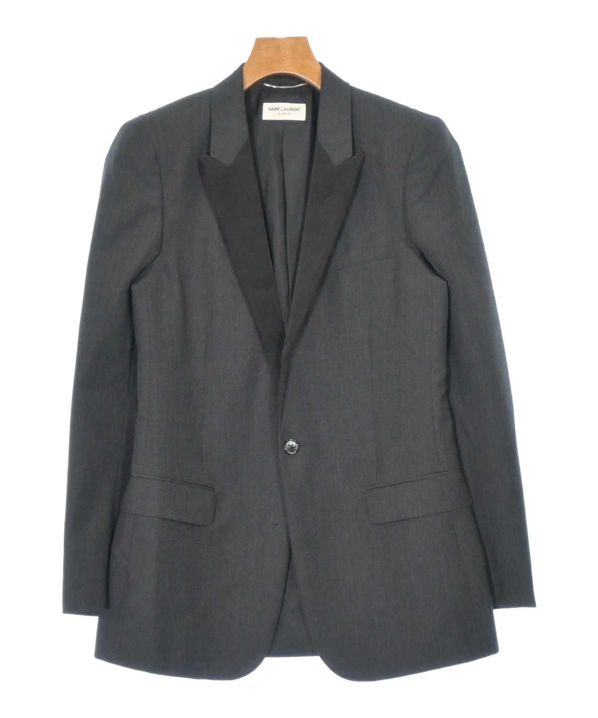 SAINT LAURENT グレー テーラードジャケット サイズ46 Mサイズ SAINT LAURENT PARIS（サンローランパリ）テーラードジャケット グレー