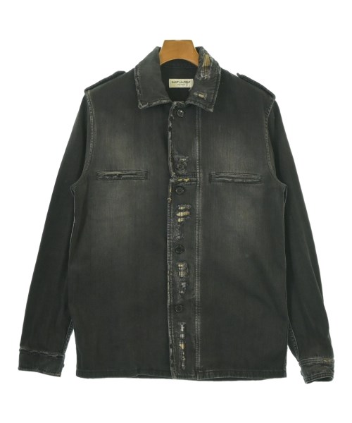 SAINT LAURENT PARIS(サンローランパリ)カジュアルシャツ 黒 サイズ:XS/2200679448075