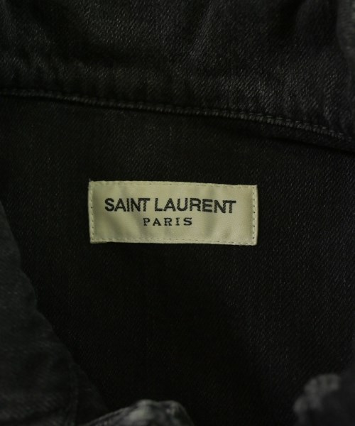 SAINT LAURENT PARIS（サンローランパリ）カジュアルシャツ 黒 サイズ:XS メンズ/2200679448075