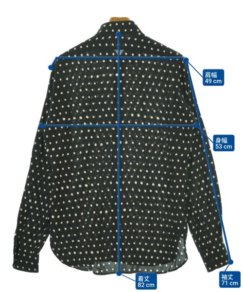 SAINT LAURENT PARIS（サンローランパリ）カジュアルシャツ 黒 サイズ:-(L位) メンズ/2200679448136