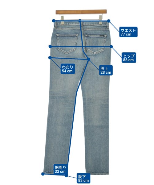 SAINT LAURENT PARIS（サンローランパリ）デニムパンツ 紺 サイズ:28(L位) レディース/2200655472254