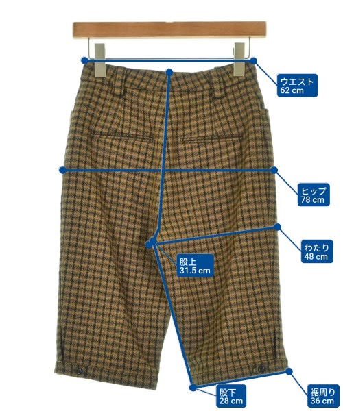 SAINT LAURENT PARIS（サンローランパリ）ショートパンツ 茶 サイズ:34(XXS位) レディース/2200679333012