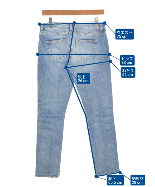 SAINT LAURENT PARIS（サンローランパリ）デニムパンツ 青 サイズ:26(M位) レディース/2200681085237
