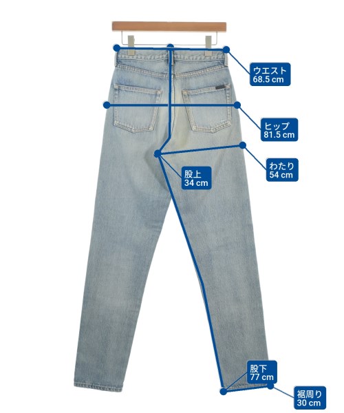SAINT LAURENT PARIS（サンローランパリ）デニムパンツ 青 サイズ:26(M位) レディース/2200681983182