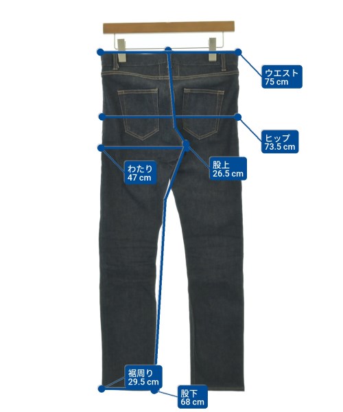 SAINT LAURENT PARIS（サンローランパリ）デニムパンツ 紺 サイズ:27(XS位) メンズ/2200695791063