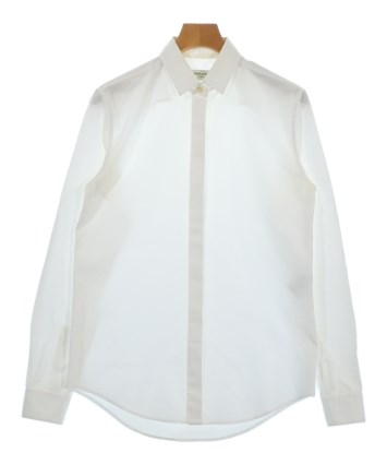 SAINT LAURENT PARIS ドレスシャツ -(M位) 白 【古着】【中古】 SAINT LAURENT PARIS（サンローランパリ）カジュアルシャツ 白 サイズ