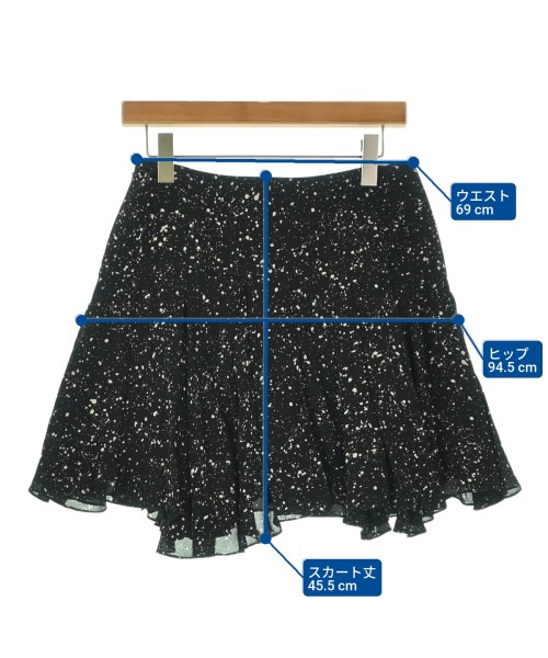 SAINT LAURENT PARIS（サンローランパリ）ひざ丈スカート 黒 サイズ:38(S位) レディース/2200697701466