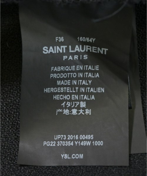 SAINT LAURENT PARIS（サンローランパリ）スラックス 黒 サイズ:36(XS位) レディース/2200697701480