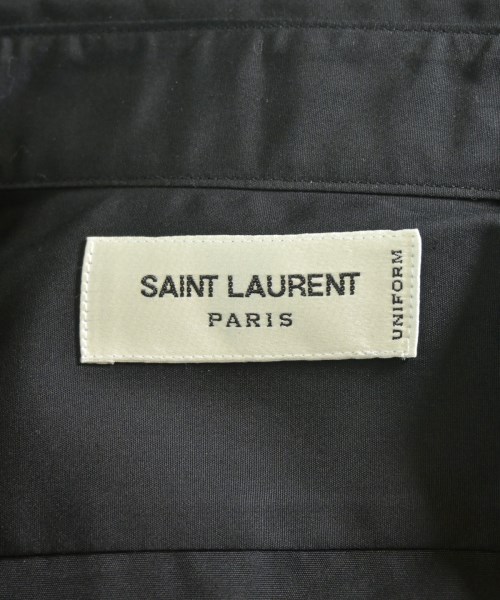SAINT LAURENT PARIS（サンローランパリ）ドレスシャツ 黒 サイズ:39(M位) メンズ/2200698178014