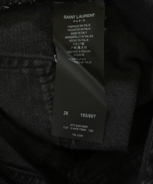 SAINT LAURENT PARIS（サンローランパリ）デニムパンツ 黒 サイズ:28(L位) レディース/2200698235038