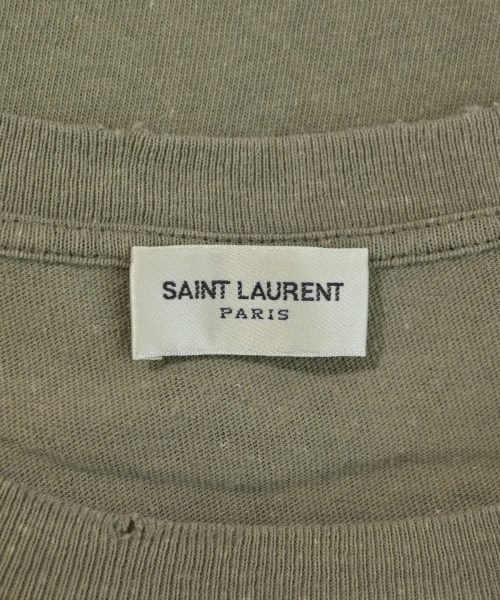 SAINT LAURENT PARIS（サンローランパリ）Tシャツ・カットソー カーキ サイズ:S メンズ/2200698483101