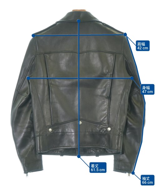 SAINT LAURENT PARIS（サンローランパリ）ライダース 黒 サイズ:46(M位) メンズ/2200698167155