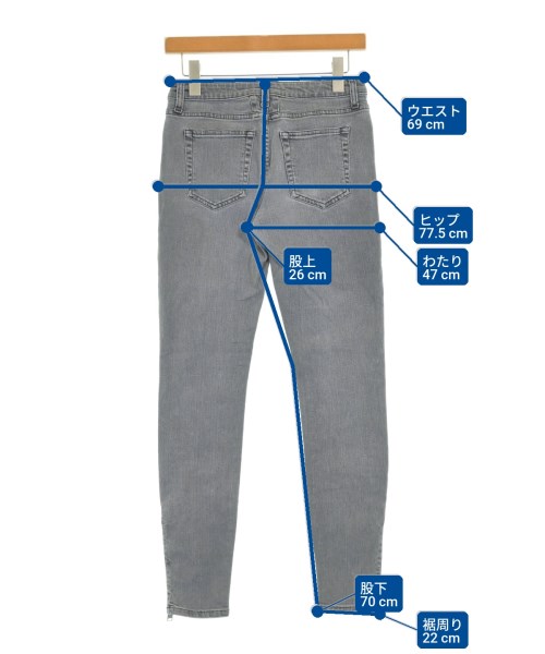 SAINT LAURENT PARIS（サンローランパリ）デニムパンツ グレー サイズ:-(XS位) メンズ/2200694592517