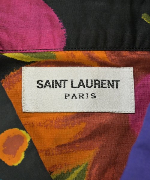 SAINT LAURENT PARIS（サンローランパリ）カジュアルシャツ 黒 サイズ:37(XS位) メンズ/2200700508020