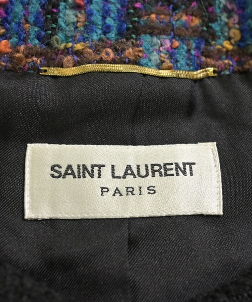 SAINT LAURENT PARIS（サンローランパリ）ノーカラージャケット その他（柄物・カラフル） サイズ:34(XXS位) レディース/2200701682026
