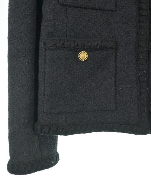 SAINT LAURENT PARIS（サンローランパリ）ノーカラージャケット 黒 サイズ:38(M位) レディース/2200701682033