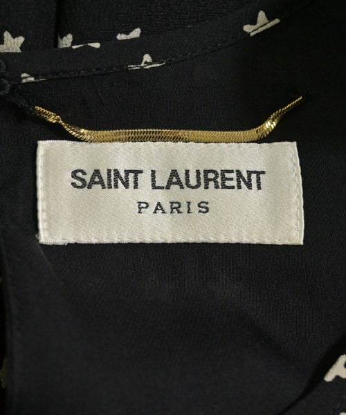 SAINT LAURENT PARIS（サンローランパリ）ワンピース 黒 サイズ:34(XXS位) レディース/2200701682088