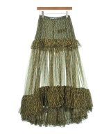SAINT LAURENT PARIS（サンローランパリ）ロング・マキシ丈スカート 緑 サイズ:34(XXS位) レディース/2200701682149