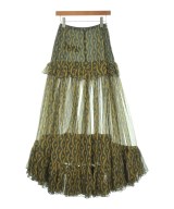 SAINT LAURENT PARIS（サンローランパリ）ロング・マキシ丈スカート 緑 サイズ:34(XXS位) レディース/2200701682149