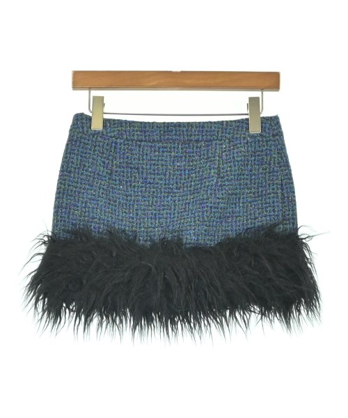 SAINT LAURENT PARIS（サンローランパリ）ミニスカート 青 サイズ:34(XS位) レディース/2200701682194