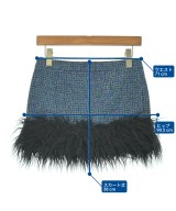 SAINT LAURENT PARIS（サンローランパリ）ミニスカート 青 サイズ:34(XS位) レディース/2200701682194