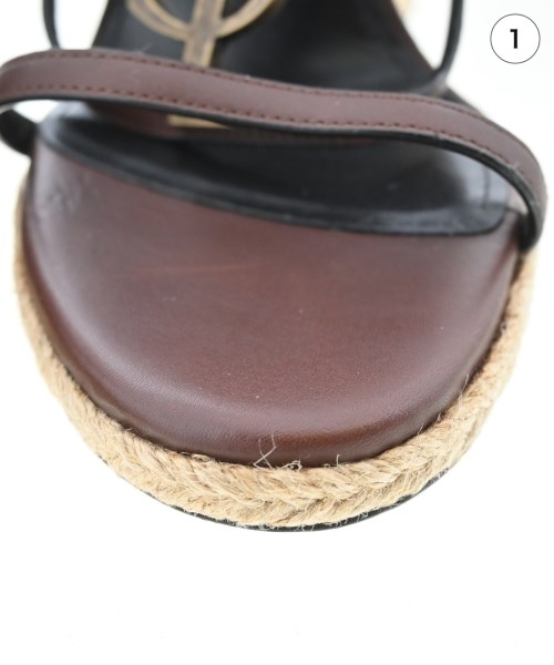 SAINT LAURENT PARIS（サンローランパリ）サンダル 茶 サイズ:EU37(23.5cm位) レディース/2200701682224