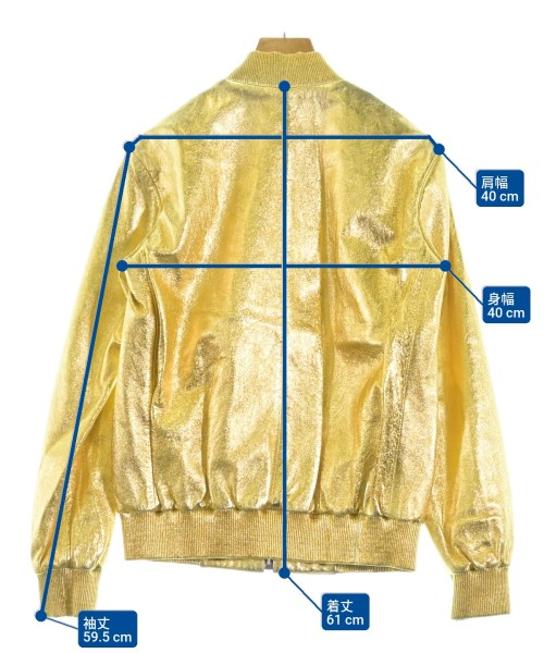 SAINT LAURENT PARIS（サンローランパリ）ブルゾン ゴールド サイズ:38(S位) レディース/2200652713015
